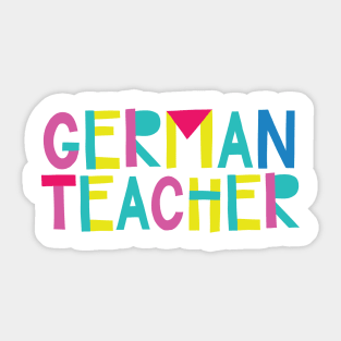 German Teacher Gift Idea Cute Back to School Sticker